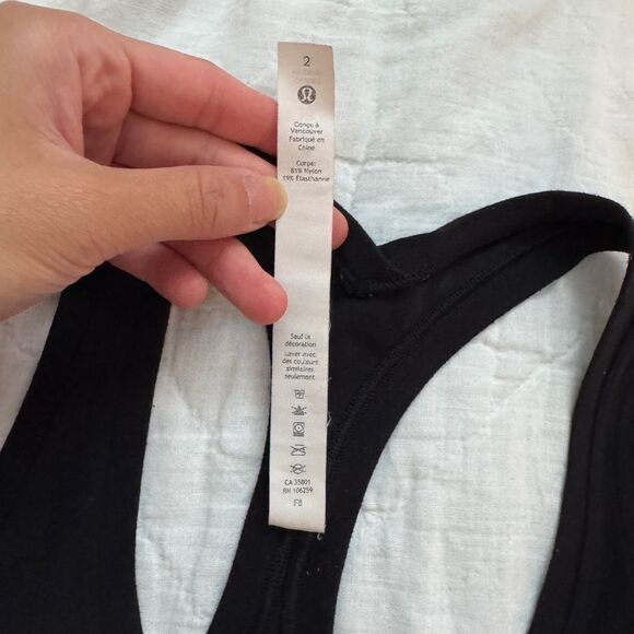 Lululemon Cool Racerback II Black Size 2 - Picture 3 of 13